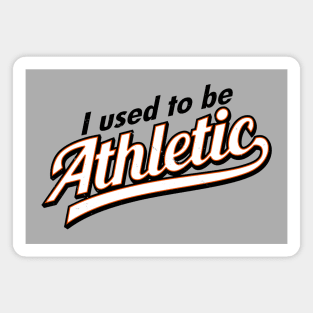 Funny Athletic Sports Fitness Training Typography Logo Funny Saying Magnet